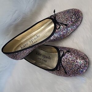 KATE SPADE Confetti Glitter Multi-Color Sparkle Party Glam Preppy Ballet Flats 9